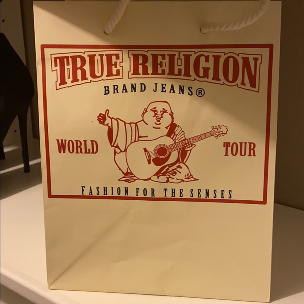 Authentic True Religion paper shopping bag